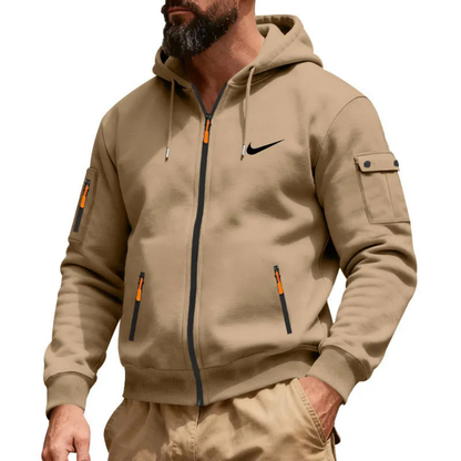 NK-Men's Stylish Casual Multi-Pocket Zip-Up Jacket