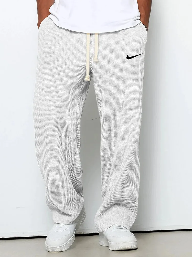NK - Drawstring Elastic Casual Pants