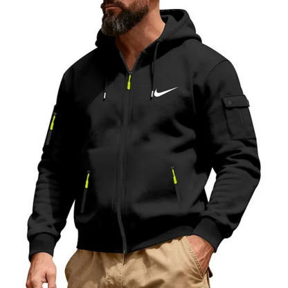 NK-Men's Stylish Casual Multi-Pocket Zip-Up Jacket
