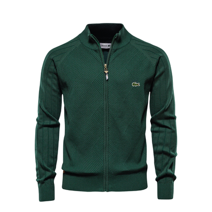 LC- Textured Zip Pullover