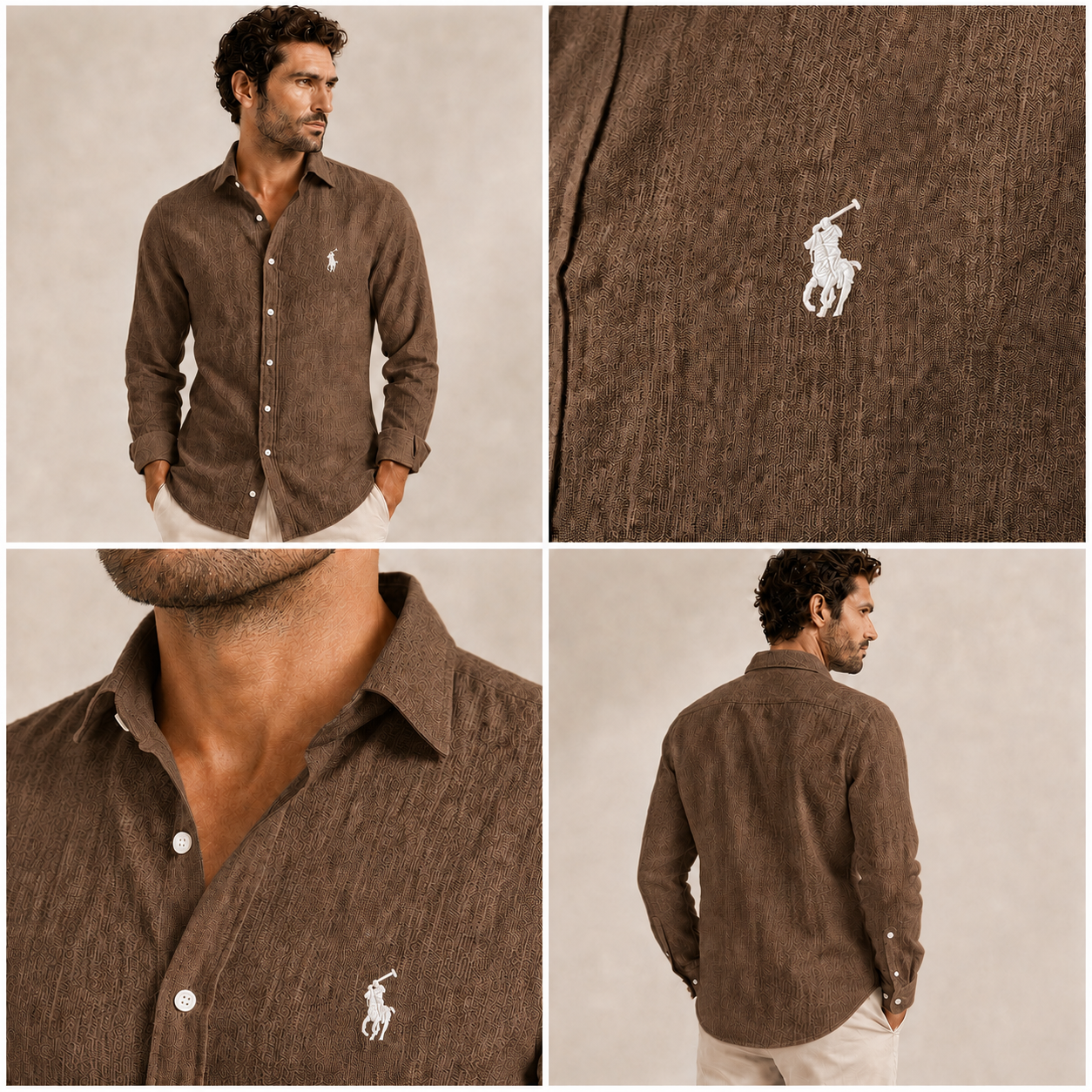 Capri Classic Linen Long-Sleeve Shirt