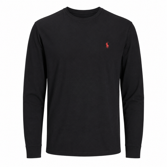 RL- Classic Long Sleeve T-Shirt "Essential Versatility in Premium Cotton"
