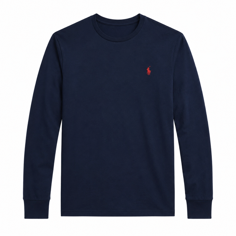 RL- Classic Long Sleeve T-Shirt "Essential Versatility in Premium Cotton"