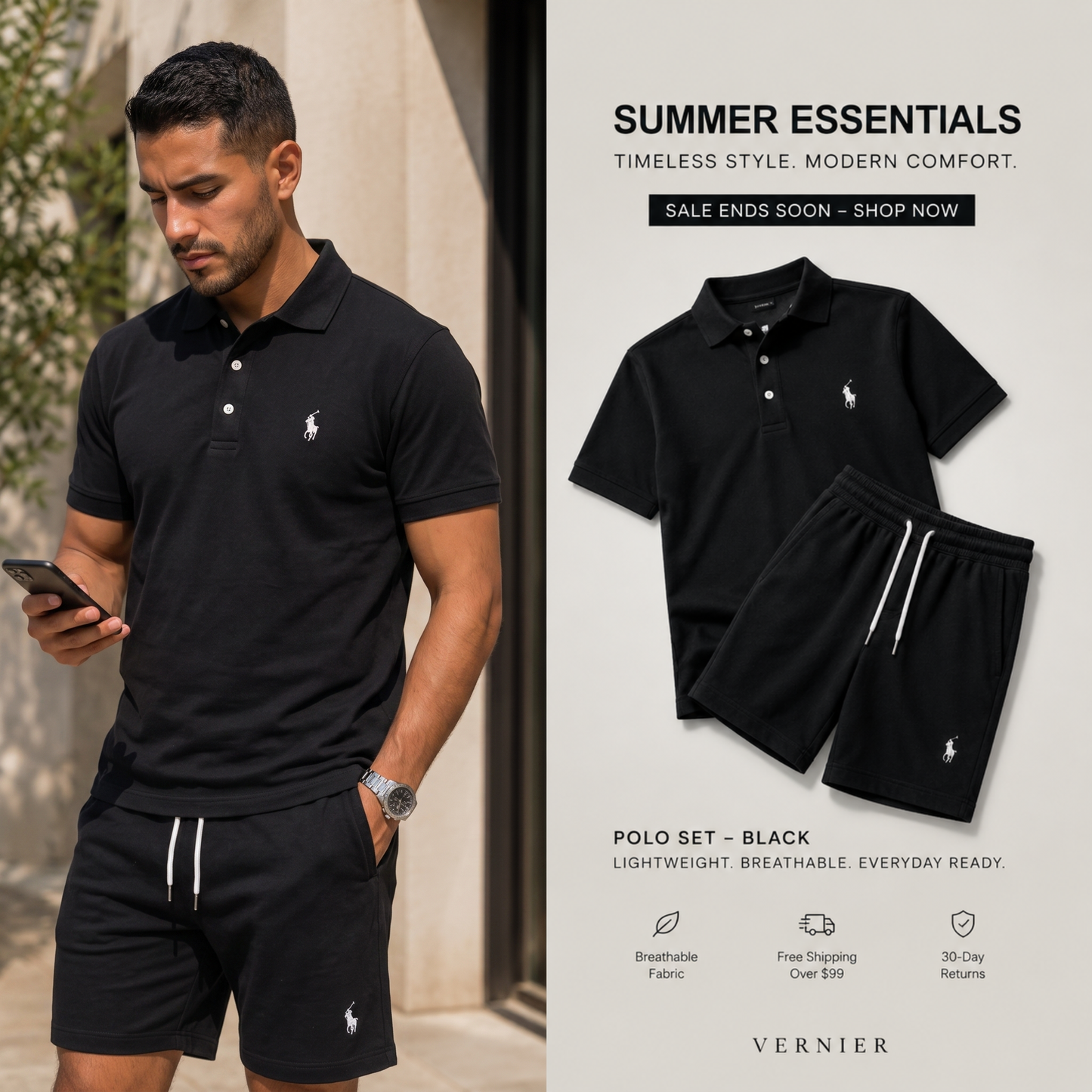 RL- Men's Polo Shirt Set