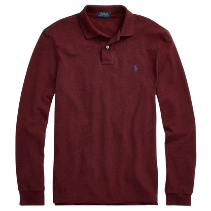 RL- Classic White Long Sleeve Polo "Timeless Elegance for Every Season"