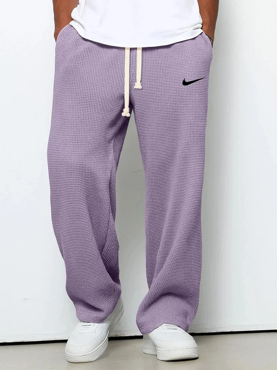 NK - Drawstring Elastic Casual Pants