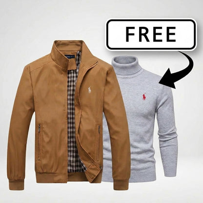 "RL Casual Zip-Up Bomber + FREE Sweater | Exclusive Bundle Deal"