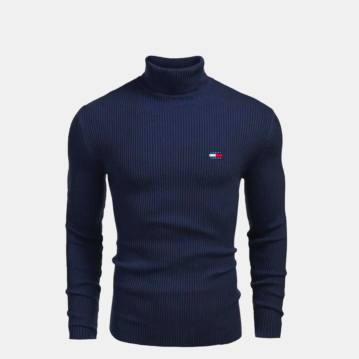 TH -Turtlenck cABLE-knit Wool Sweater