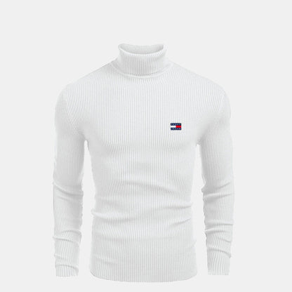 TH -Turtlenck cABLE-knit Wool Sweater